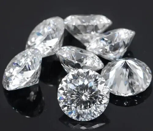 20 Pcs Synthetic 2 mm Moissanite CERTIFIED VVSI D Color Round Cut