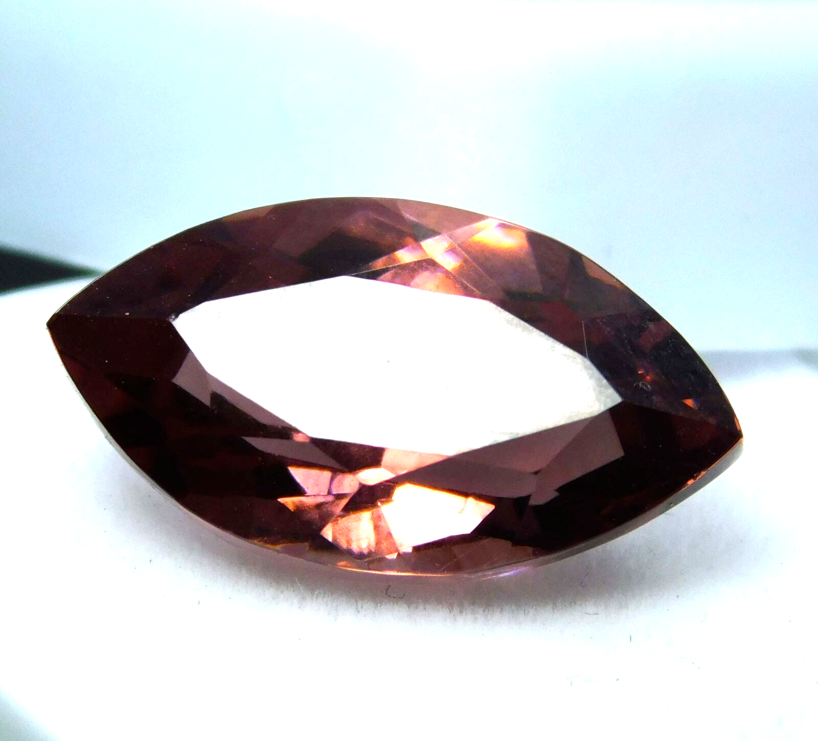 Padparadscha Sapphire Natural CERTIFIED 9.70 Ct MARQUISE Shape Loose Gemstone