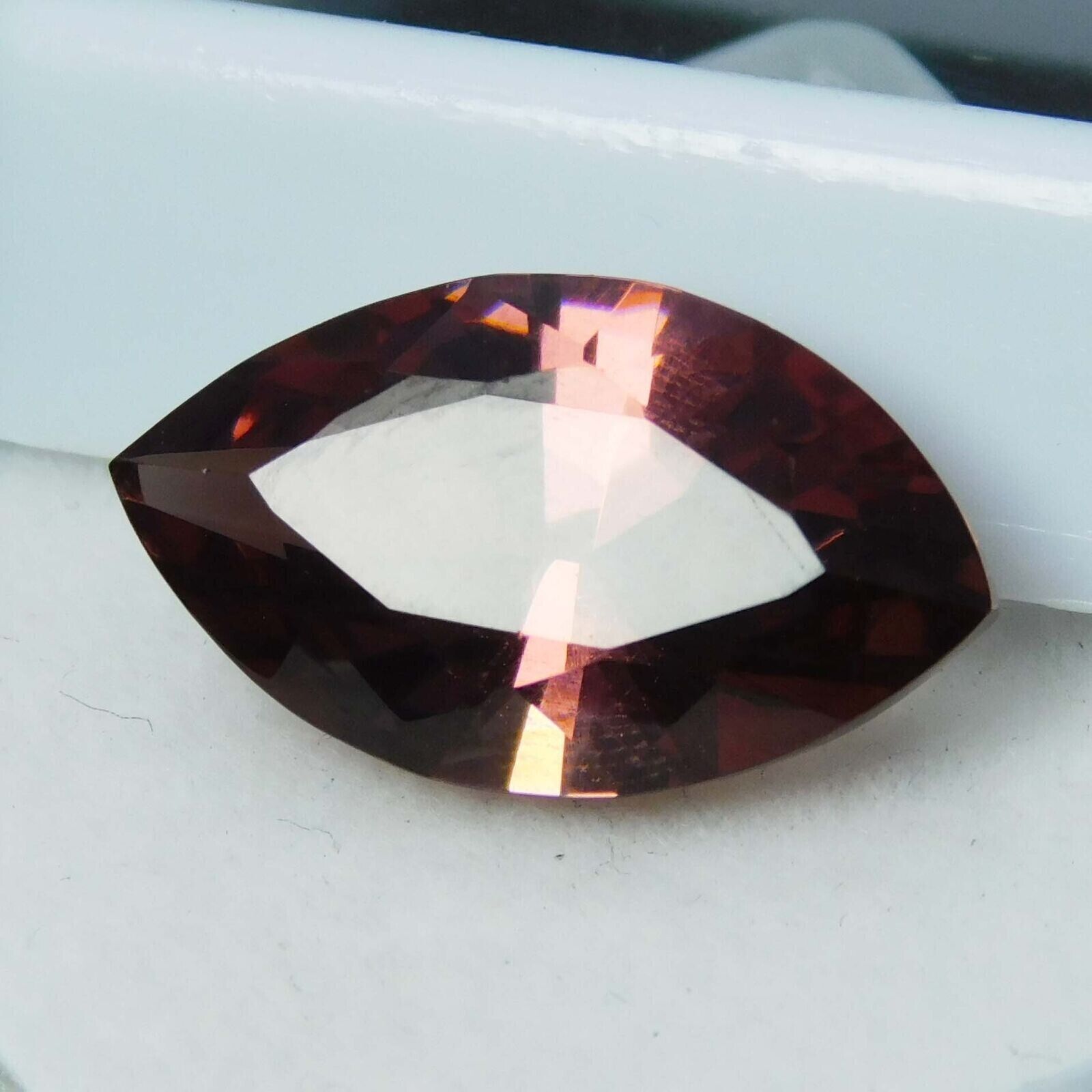 Padparadscha Sapphire Natural CERTIFIED 9.70 Ct MARQUISE Shape Loose Gemstone