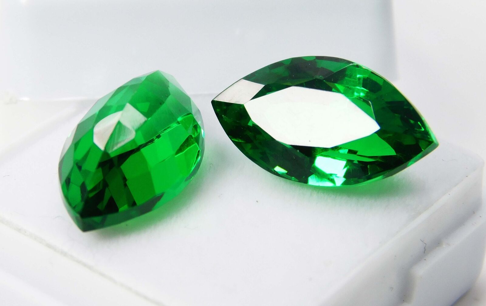 Natural TOURMALINE Green 20.00 Ct CERTIFIED Marquise Shape Loose Gemstones Pair