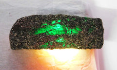 Loose Gemstone Zambia Green Natural EMERALD 1112 Ct Uncut Rough CERTIFIED