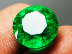 6 Carat Natural CERTIFIED Emerald Loose Gemstones Green Round Shape