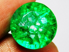 6 Carat Natural CERTIFIED Emerald Loose Gemstones Green Round Shape