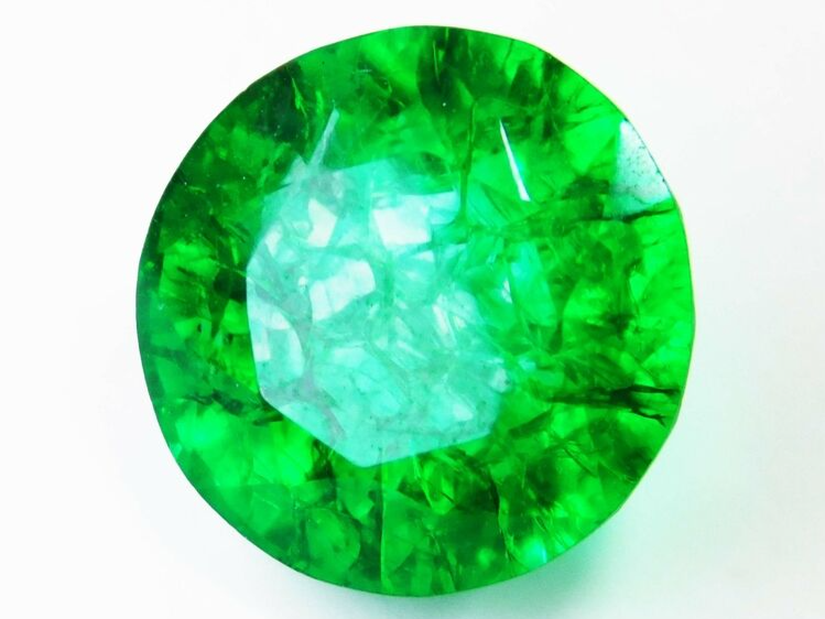 6 Carat Natural CERTIFIED Emerald Loose Gemstones Green Round Shape