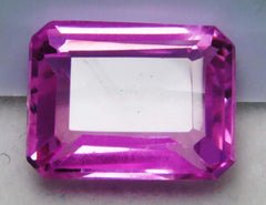 6.00 Ct NATURAL Flawless CEYLON SAPPHIRE Pink CERTIFIED Emerald Cut Gemstone