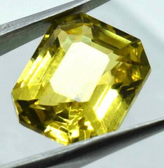 9.00 Ct NATURAL Ceylon Sapphire Emerald Shape CERTIFIED Loose Gemstone Yellow