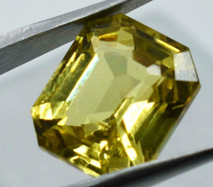 9.00 Ct NATURAL Ceylon Sapphire Emerald Shape CERTIFIED Loose Gemstone Yellow