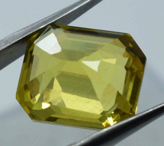 9.00 Ct NATURAL Ceylon Sapphire Emerald Shape CERTIFIED Loose Gemstone Yellow