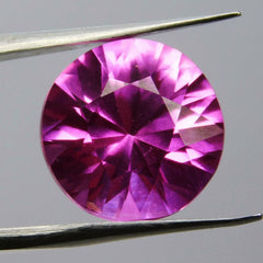 9 Ct Natural PINK Tourmaline ROUND Shape CERTIFIED Loose Gemstone