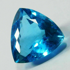 10.65 Ct Natural Trillion Shape Ocean Blue Aquamarine CERTIFIED Loose Gemstones