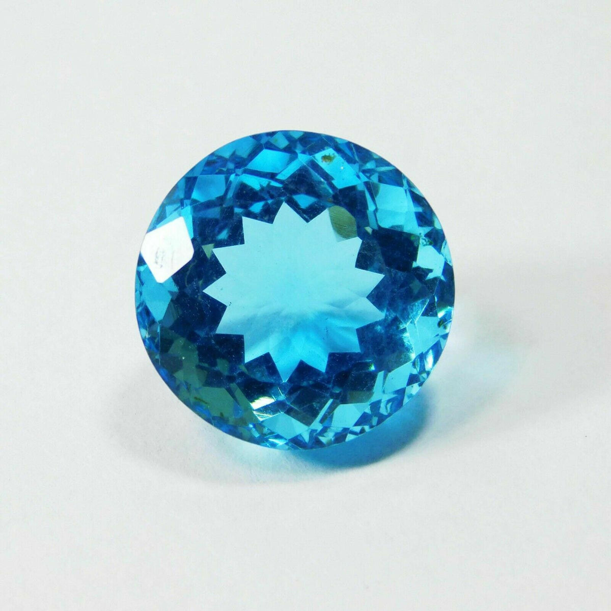 10 Ct Natural Aquamarine Round Shape loose Gemstone CERTIFIED Blue Ring Size