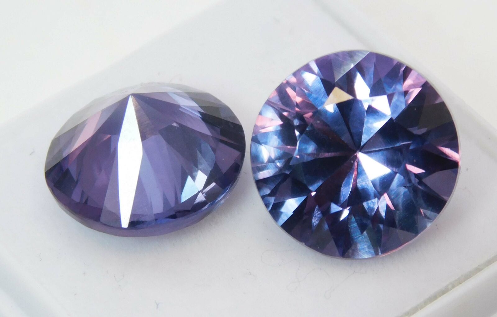 15 Ct Natural COLOR-CHANGE Alexandrite Round Shape CERTIFIED Loose Gemstone Pair