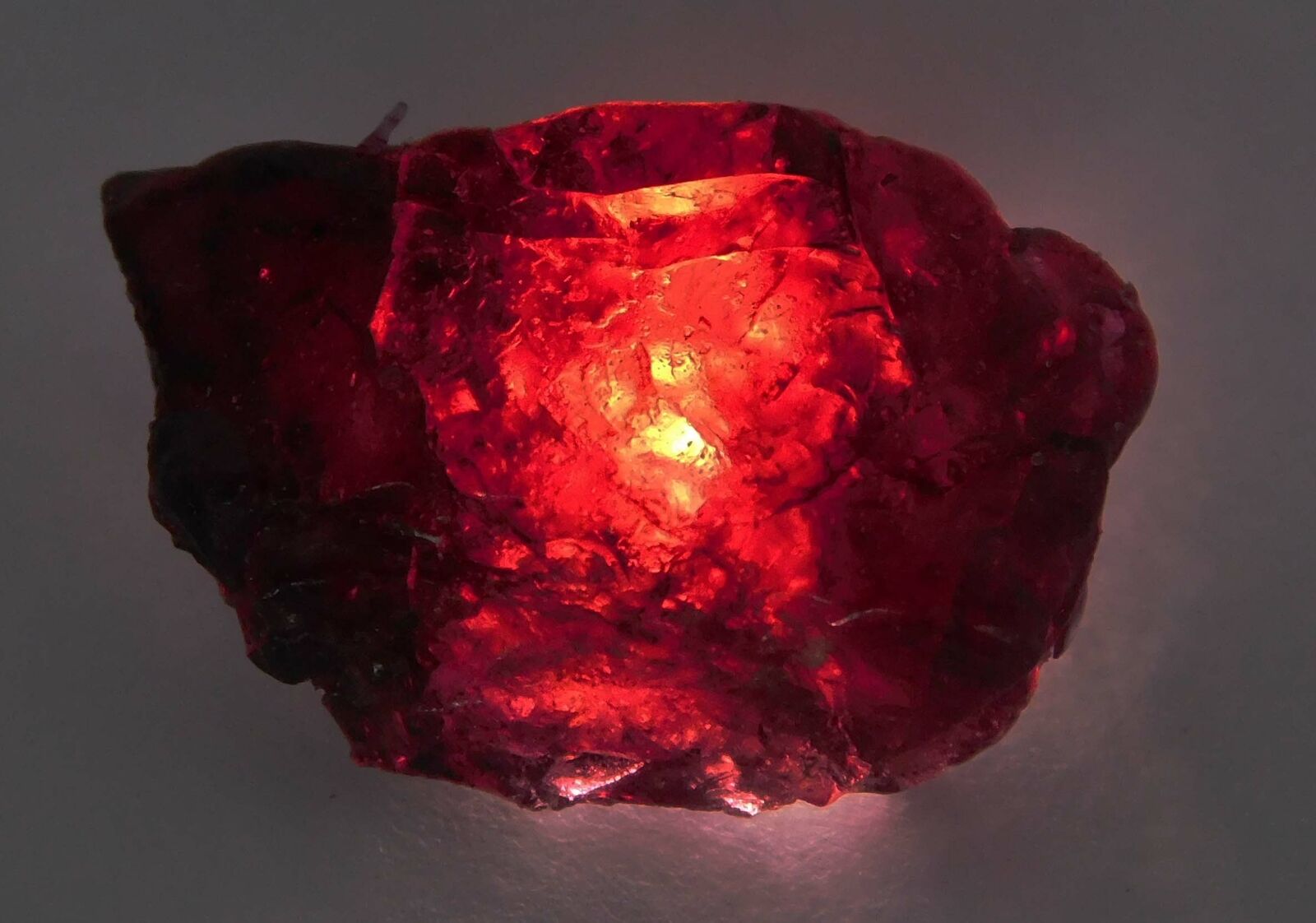 21.80 Ct Natural Garnet Red Earth Mined Huge Size Rough CERTIFIED Loose Gemstone