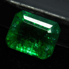 Zambia EMERALD Green Emerald Cut NATURAL 8.50 Carat CERTIFIED Loose Gemstone