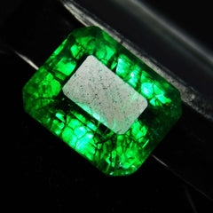 Zambia EMERALD Green Emerald Cut NATURAL 8.50 Carat CERTIFIED Loose Gemstone