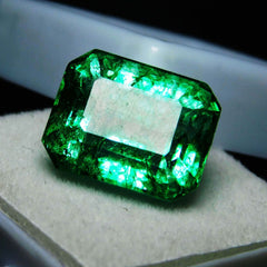 NATURAL Zambia Green EMERALD Emerald Cut 3.00 Ct CERTIFIED Loose Gemstone