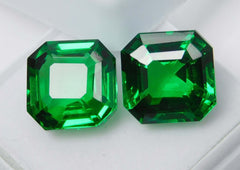 20.25 Ct Natural Tsavorite SQUARE SHAPE Garnet Green CERTIFIED Loose Gemstone