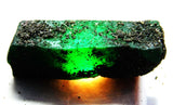 Large Natural Green Emerald 141.12 Ct Uncut Rough Earth Mind CERTIFIED Gemstone