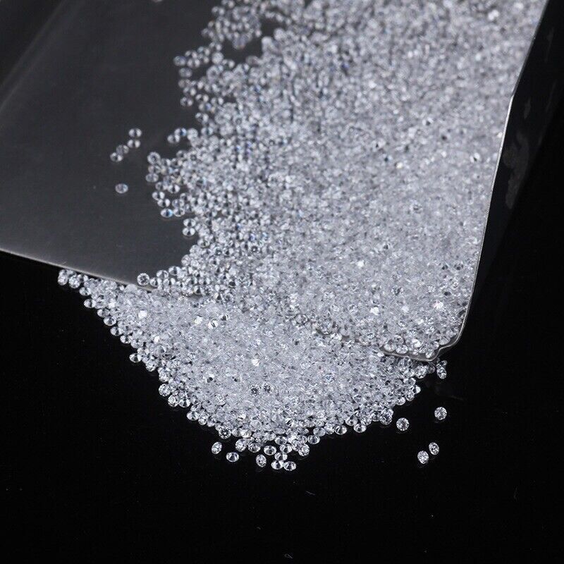 100 PCS Moissanite Gemstone Certified VVS1 D Color Round Excellent Cut 1 MM