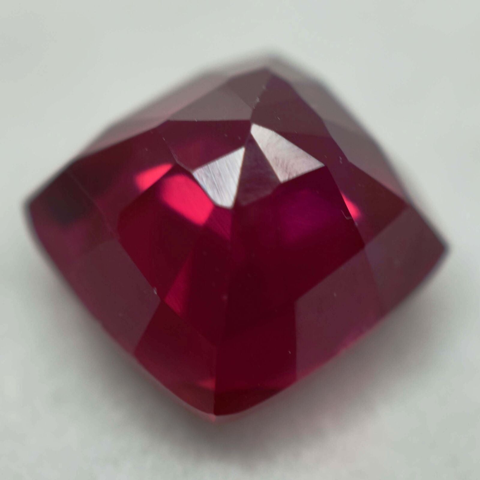 5.00 Ct Natural RED Ruby SQUARE CUSHION Shape CERTIFIED  Rare Loose Gemstone