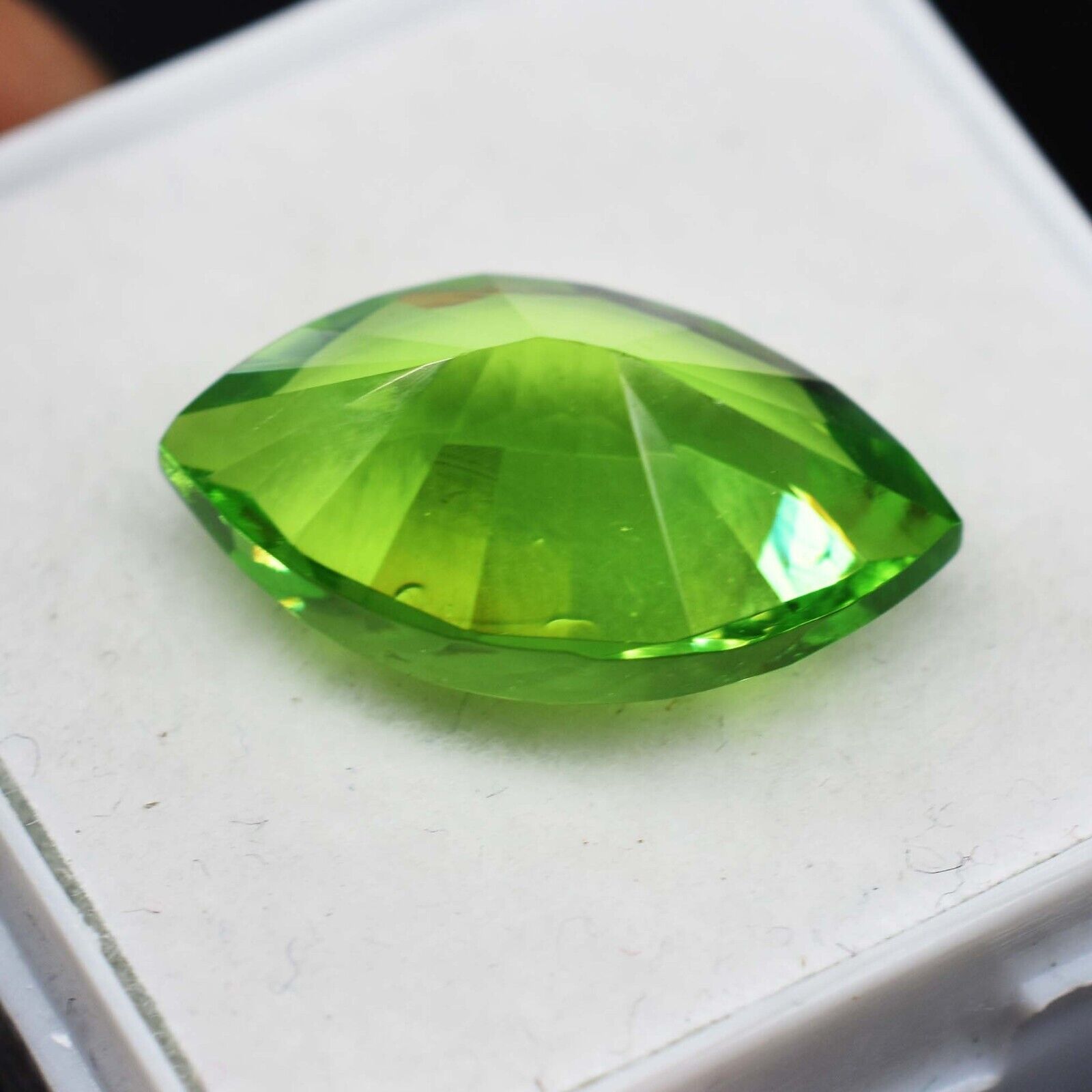 NATURAL Green PERIDOT 8.32 Ct CERTIFIED Marquise Cut Loose Gemstone