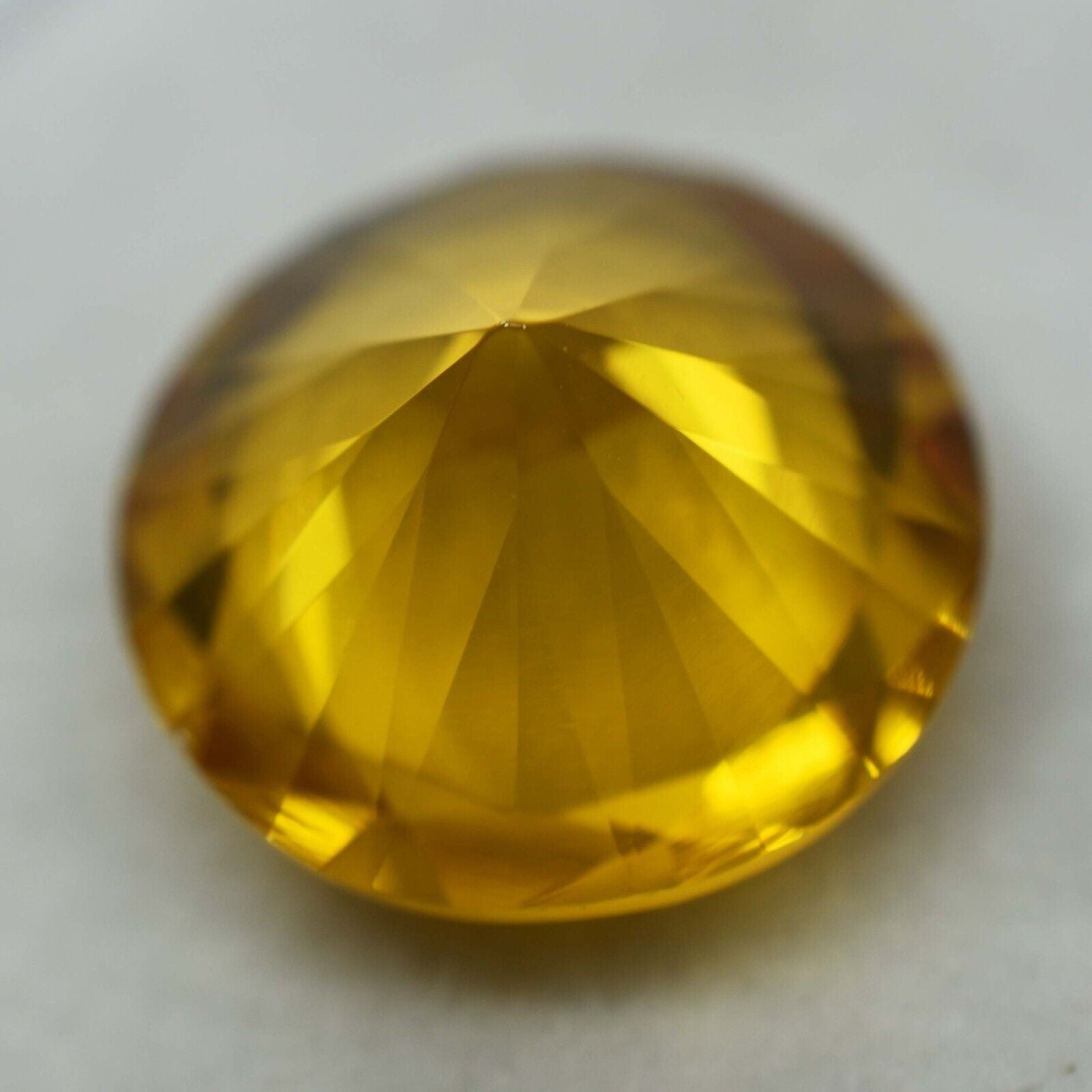 8.15 Ct NATURAL Ceylon Sapphire Yellow ROUND CUT Loose Gemstone CERTIFIED