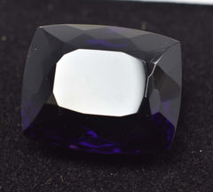 74.50 Ct Natural Dark Purple Amethyst Cushion Cut CERTIFIED Gemstone Huge Size