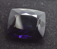 74.50 Ct Natural Dark Purple Amethyst Cushion Cut CERTIFIED Gemstone Huge Size