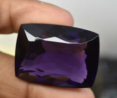 83.95 Ct Natural Russian Purple Amethyst Cushion CERTIFIED Gemstone Huge Size