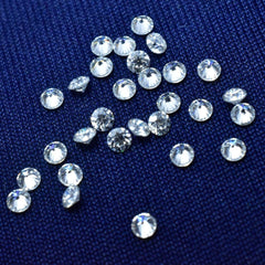 Flawless 50 Pcs Synthetic 1 mm Moissanite CERTIFIED VVSI D Color Round Cut