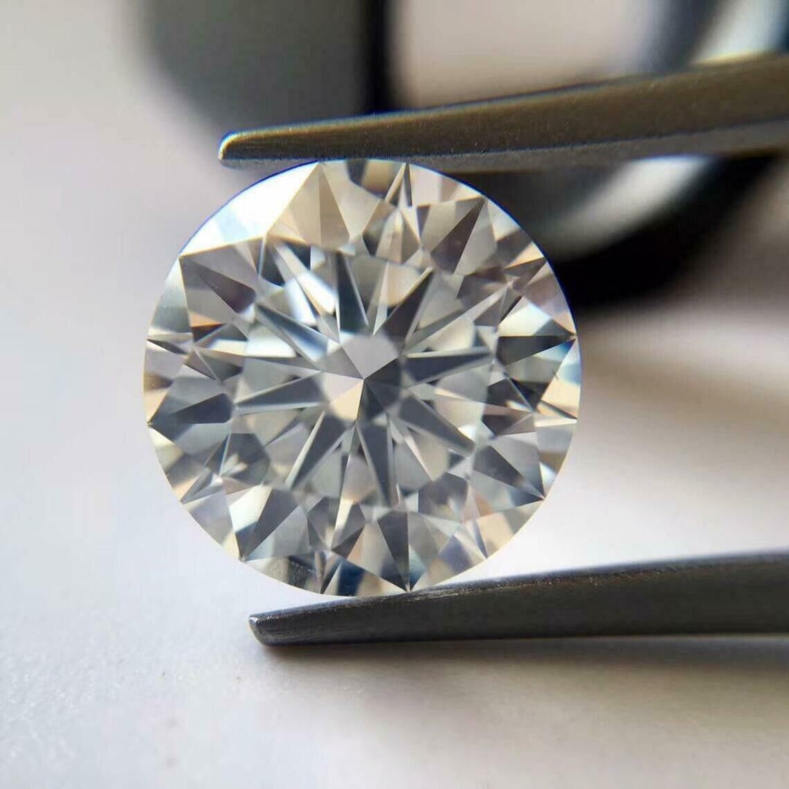 1 mm Synthetic VVSI D Color Moissanite Round Diamond Cut CERTIFIED