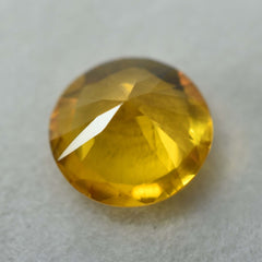 4.95 Ct Natural Sapphire Yellow CERTIFIED Round Diamond Cut Loose Gemstone