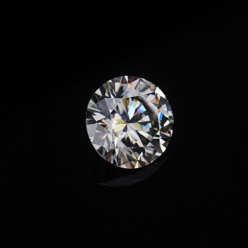 9 mm Synthetic Moissanite Loose VVSI D Color CERTIFIED Gemstone Round Cut