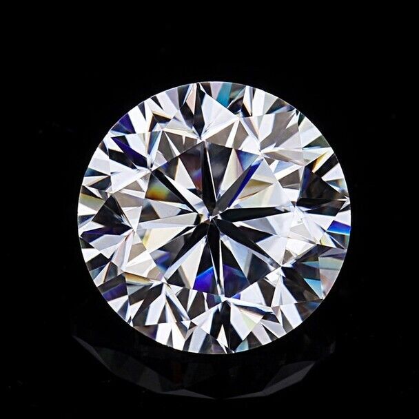 4 mm Synthetic Moissanite CERTIFIED VVSI D Color Faceted  Round Cut Gemstone