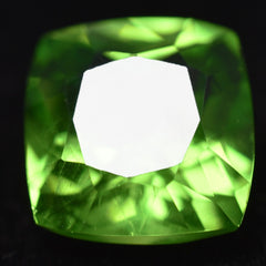 8.60 Ct Natural Green Peridot SQUARE CUSHION SHAPE CERTIFIED Loose Gemstones