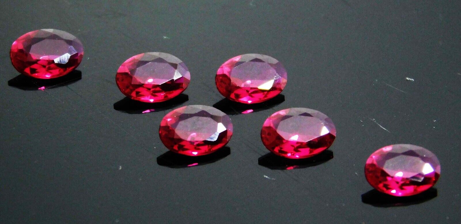 6 Pcs Natural Ruby Red Oval Shape Loose Gemstone CERTIFIED 7x5 mm