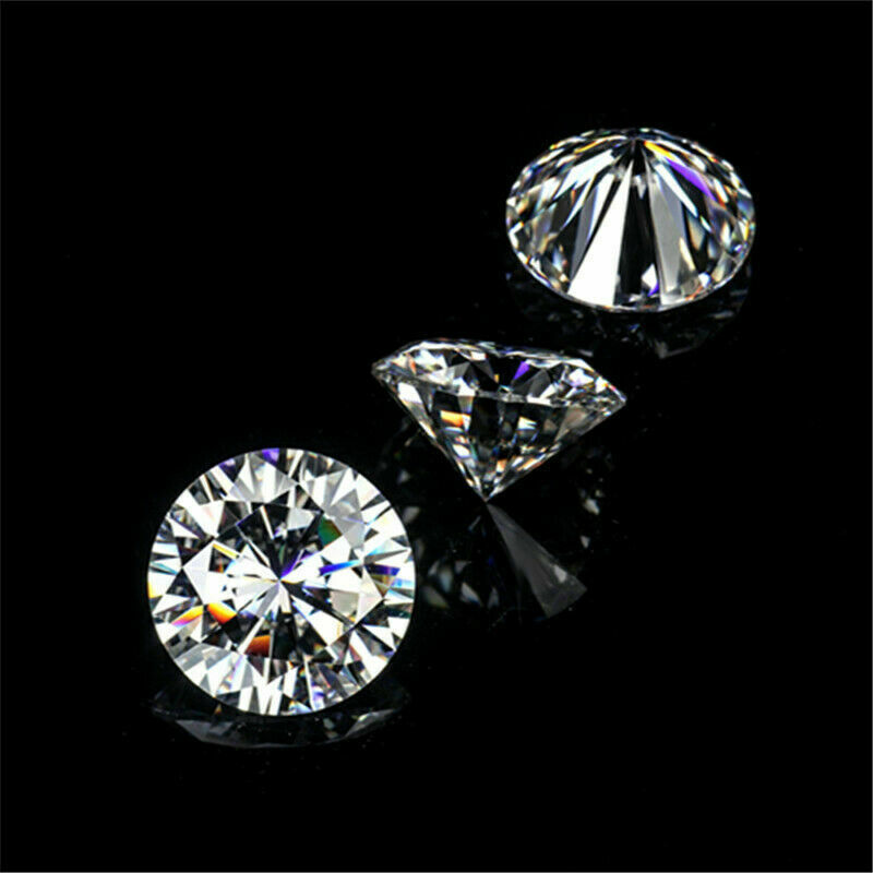 2 mm size Lab-Grown Moissanite DEF, SI Round Cut HPHT/ CVD for rings 6 Stones