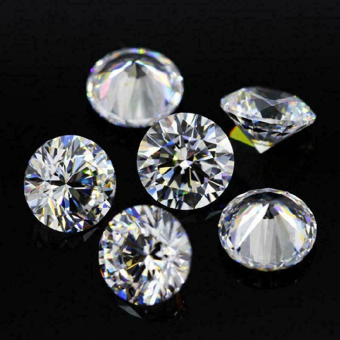 50 PCS Lab-Grown Diamond 1 mm CVD DEF Color /HPHT CERTIFIED Gemstones LOT