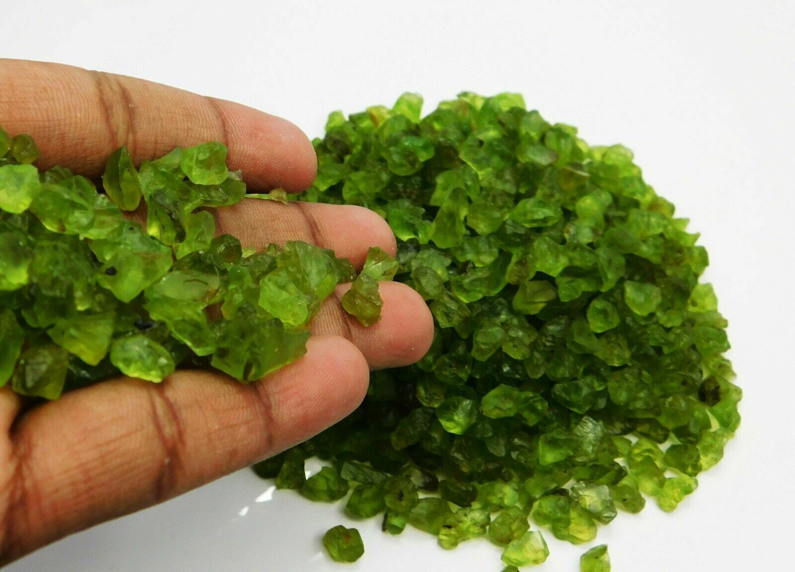 500.12 Ct NATURAL Peridot Green Uncut Rough CERTIFIED Rare Loose Gemstone Lot