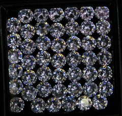 14 Pcs Natural sapphire Round White Loose Gemstones 5 mm Lot CERTIFIED