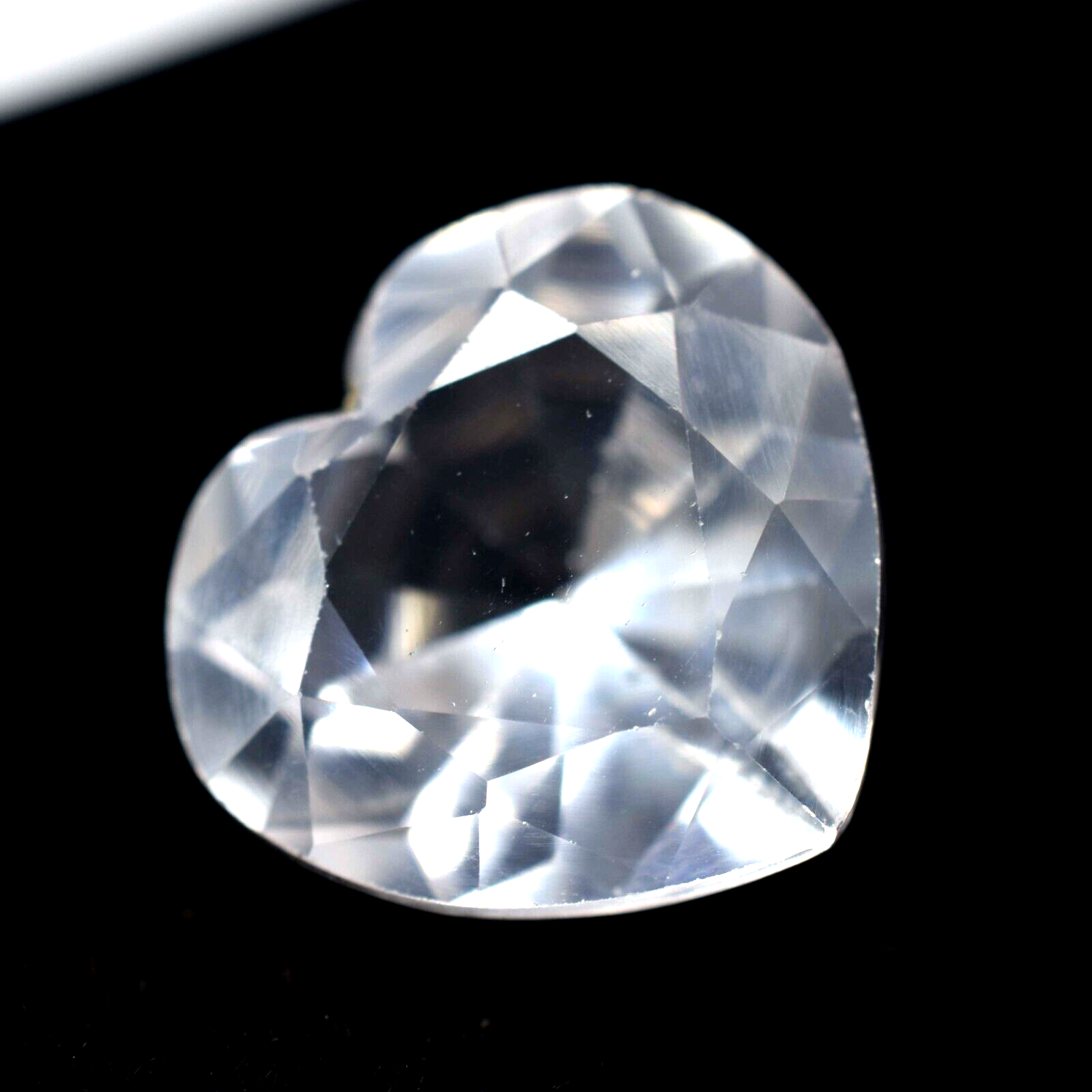 Natural 8.20 Ct CERTIFIED Sapphire White Heart Cut Pendant Size Sapphire Stone