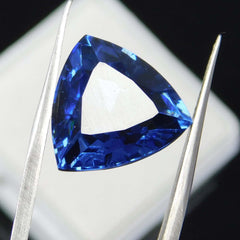 8.70 Ct Natural CERTIFIED Tanzanite Blue Trillion Cut Loose Gemstone Earing Size A-6425445