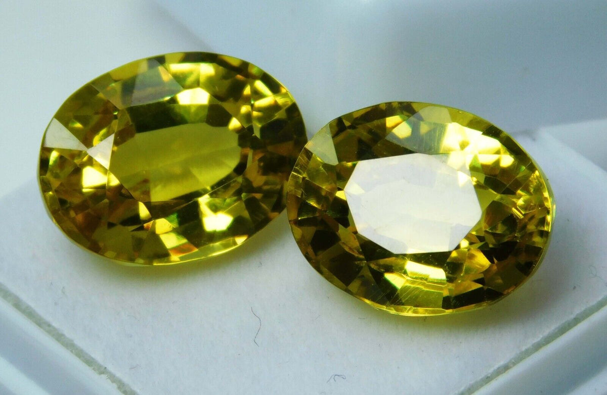 NATURAL Loose Gemstone Ceylon Sapphire Yellow Oval Shape 18.12 Carat CERTIFIED