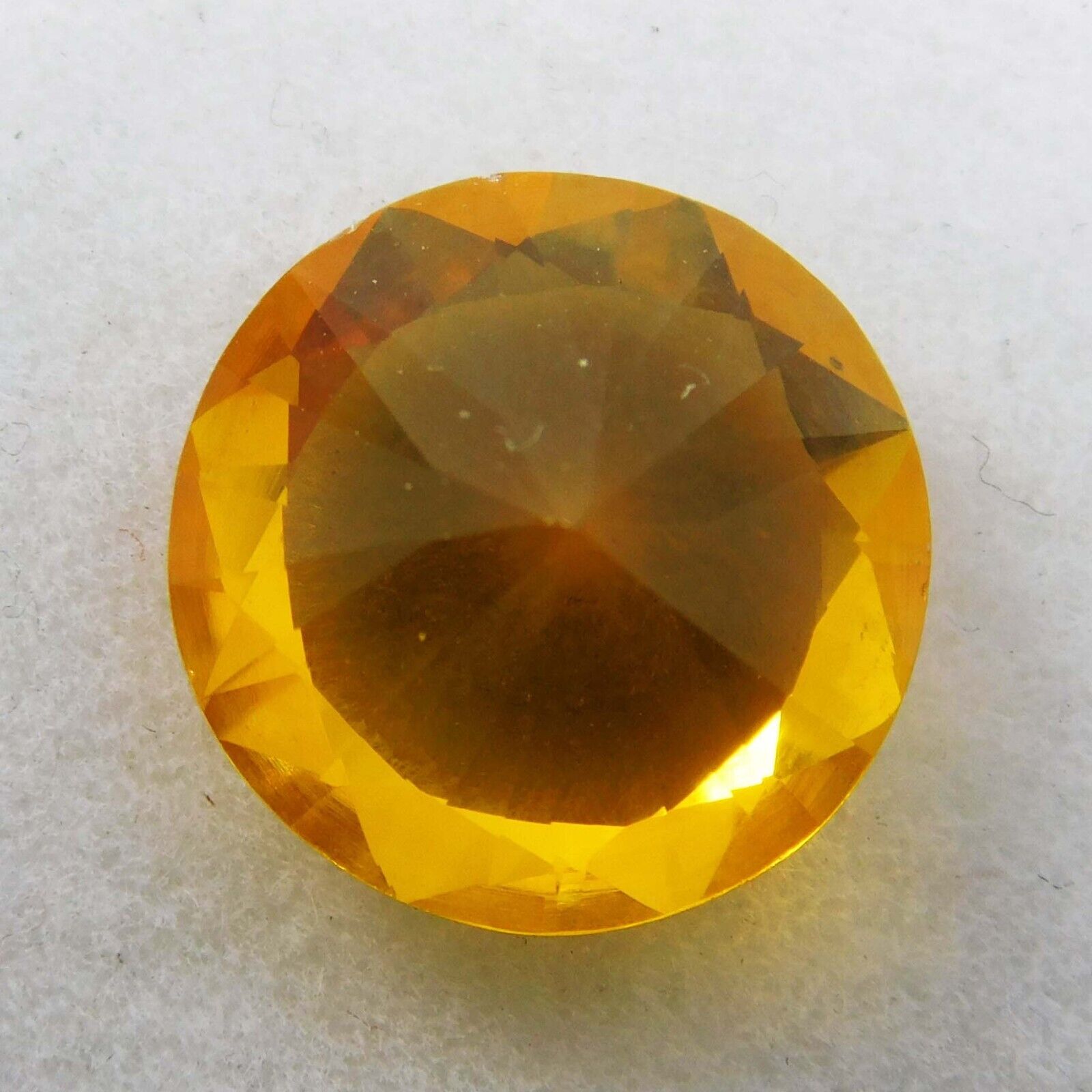 9.70 Ct YELLOW Natural SAPPHIRE Round Diamond Shape CERTIFIED Loose Gemstone