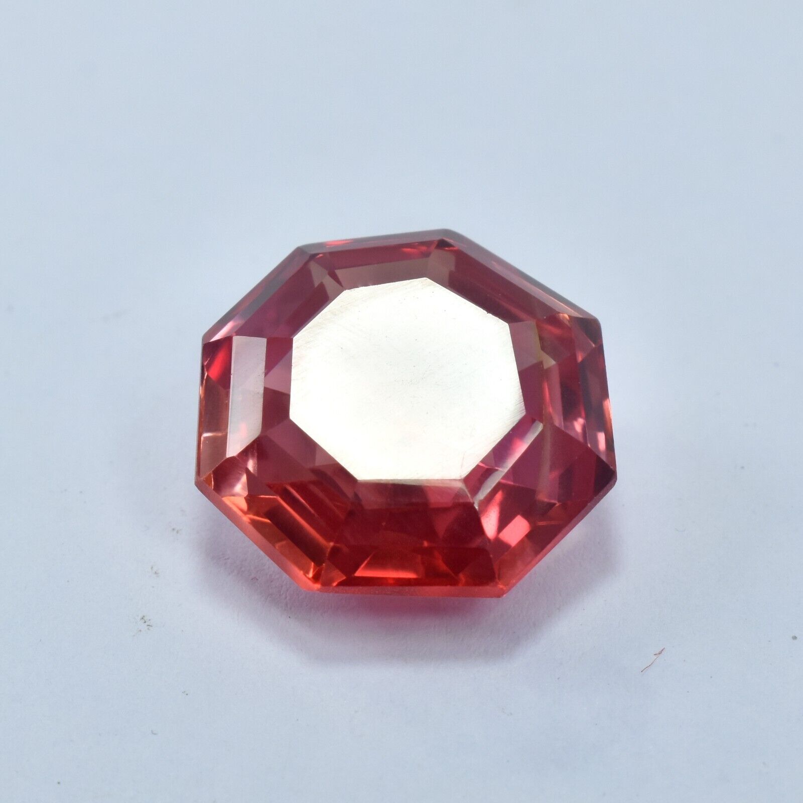 23.35 Ct Natural Padparadscha SAPPHIRE Fancy Cut CERTIFIED Loose Gemstone