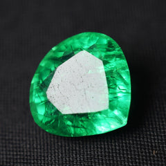 10.25 Ct Natural Green Emerald Excellent Pear Cut Loose Gemstone CERTIFIED