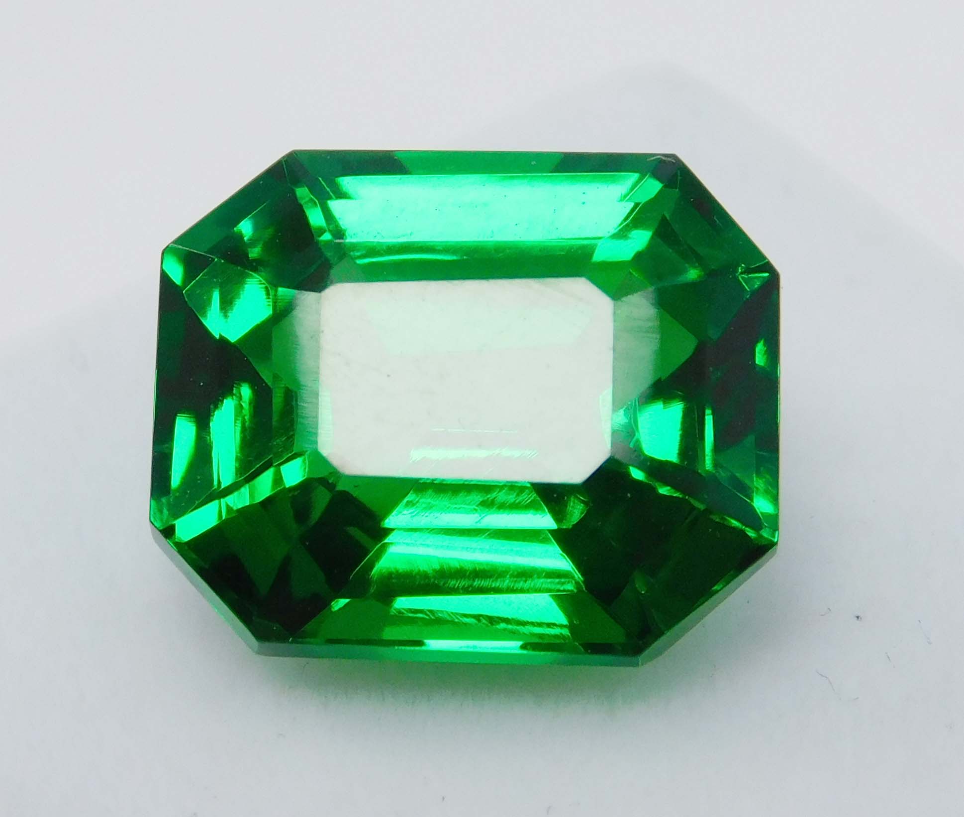 Natural Genuine Tourmaline Green Emerald Cut 10.75 Ct CERTIFIED Loose Gemstone