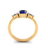 The Amore Blue Sapphire Engagement Ring (18K Gold)