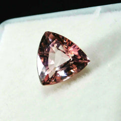 Natural Padparadscha Sapphire 7 Carat Trillion Cut CERTIFIED Loose Gemstone