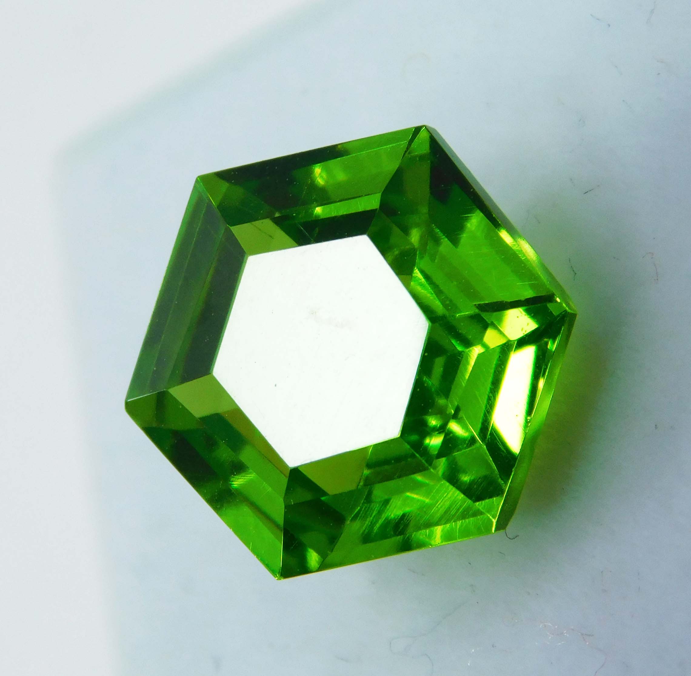 Natural Peridot Green Fancy Cut 8.40 Ct Beautiful CERTIFIED Loose Gemstone